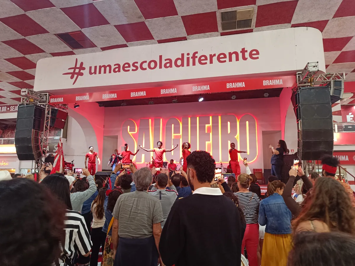 Evento de samba-enredo en la quadra de Salgueiro
