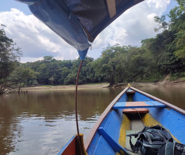 Camino hacia Puerto Nariño en bote por el Amazonas (Colombia) - Instinto Mochilero