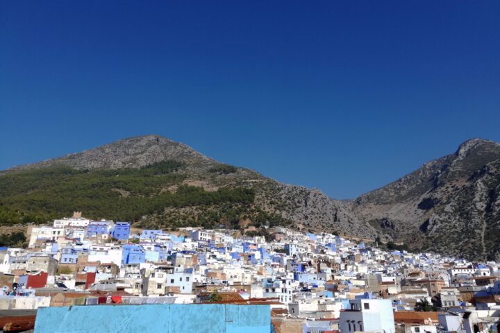 Espectacular vista panorámica Chefchaouen norte de Marruecos - Instinto Mochilero