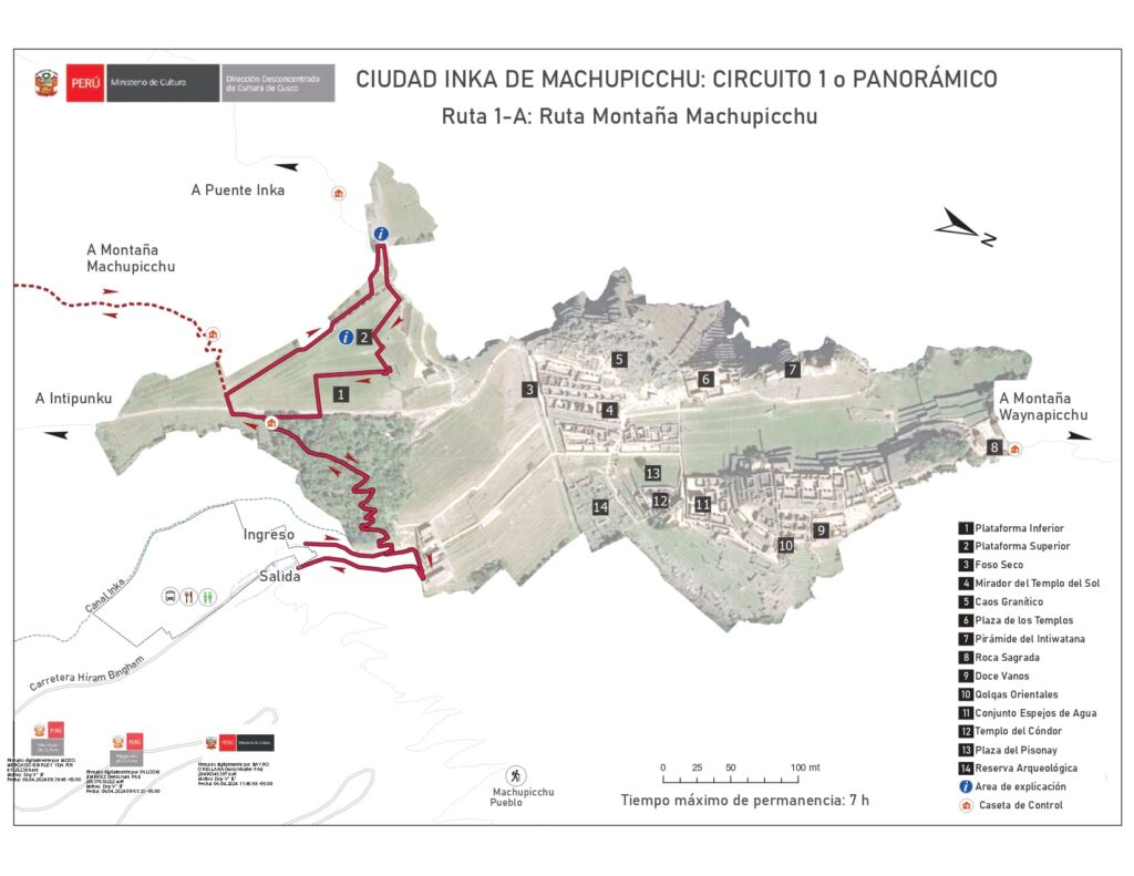 Qué circuito elegir en Machu Pichu Ruta 1A