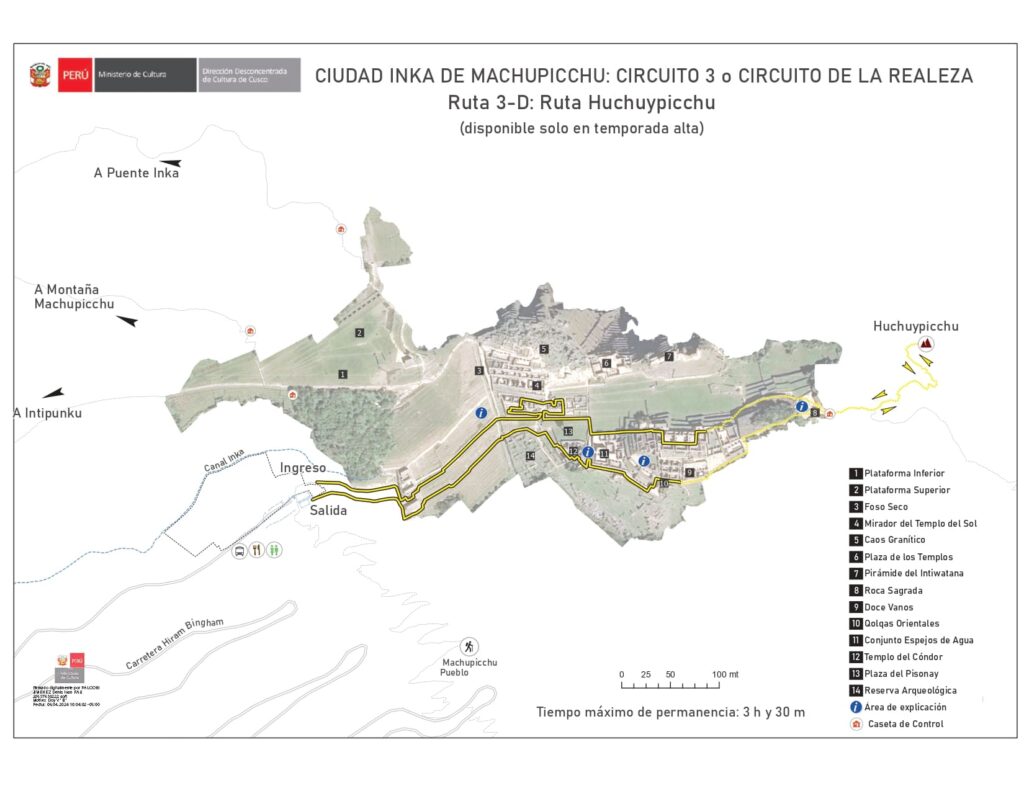 Qué circuito elegir en Machu Pichu Ruta 3d