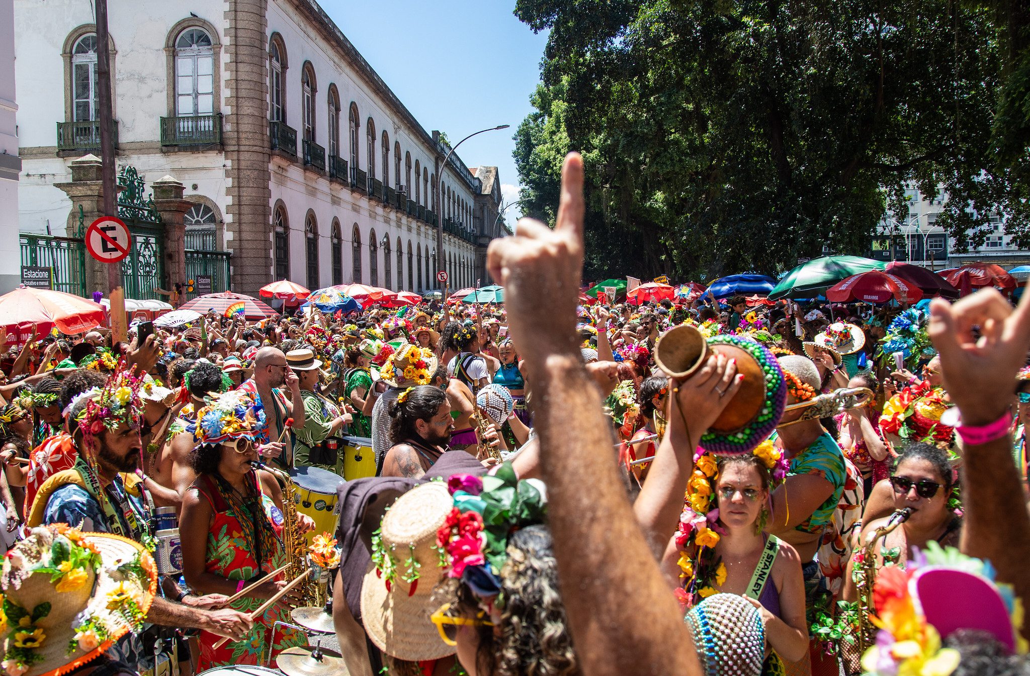 Ensayo de samba en Río de Janeiro